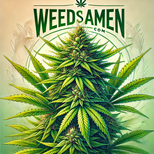 Amsterdam Amnesia Cannabisblüte – Teil des Blogbeitrags '10 Old School Hybrid Cannabis Sorten' mit zitrusartigen Aromen und langanhaltendem High.
